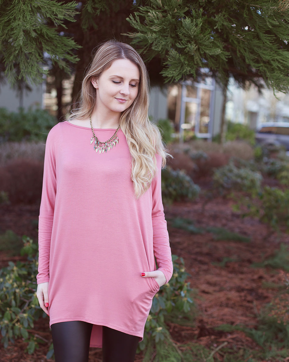 Silver Icing Back Button Tunic