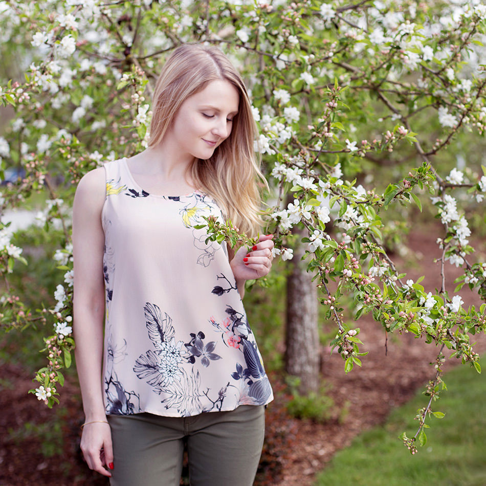 Silver Icing Botanical Top