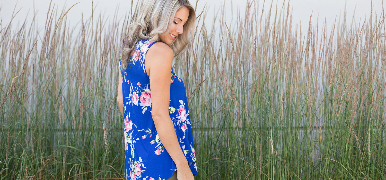 Silver Icing Floral Tank