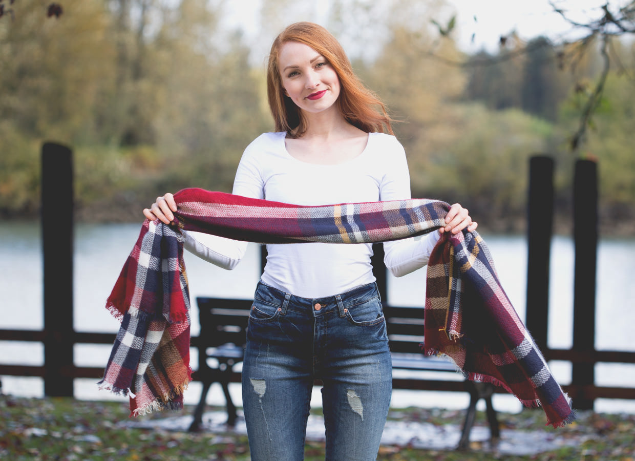 Silver Icing How to Wear a Blanket Scarf