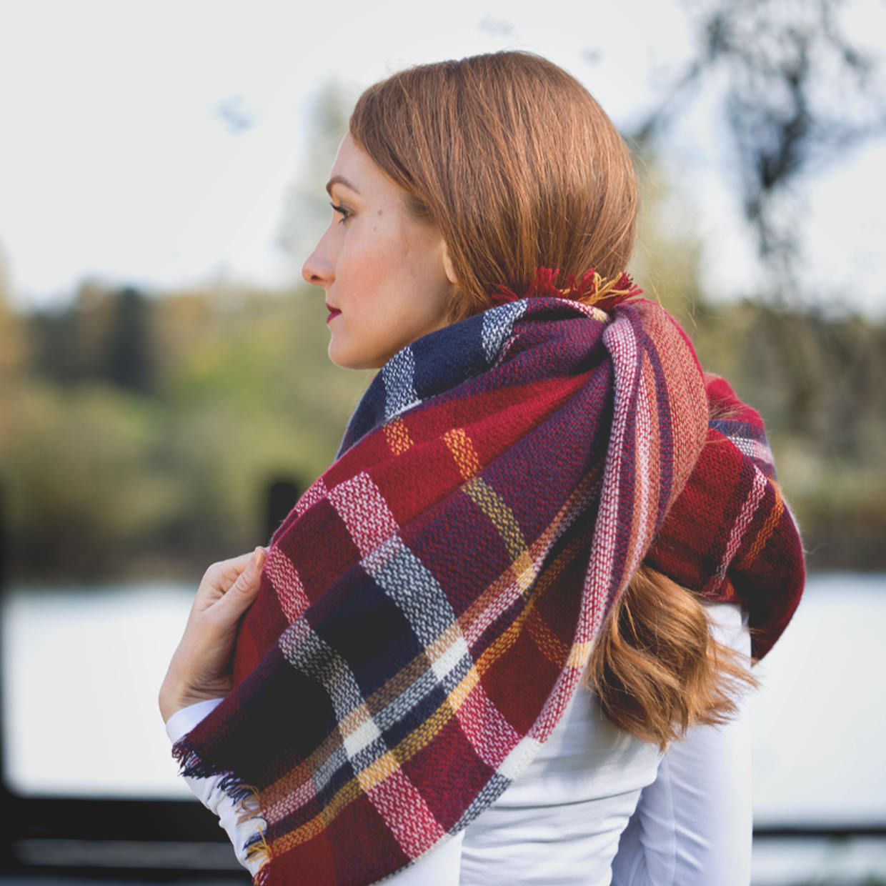 Silver Icing How to Wear a Blanket Scarf