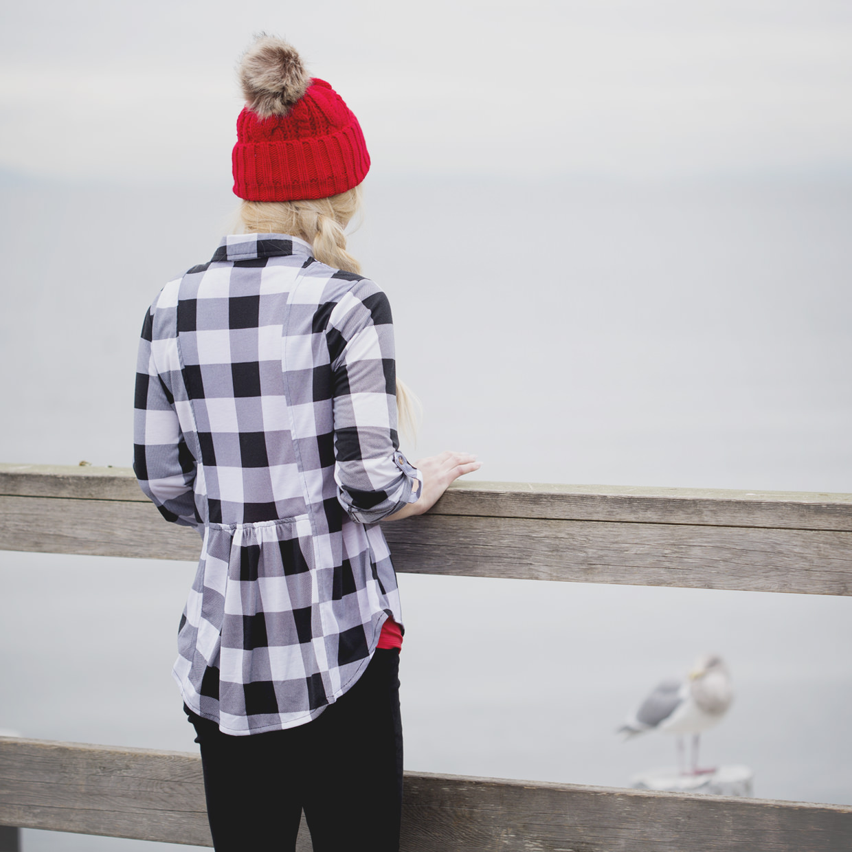 Silver Icing Shania Plaid Shirt