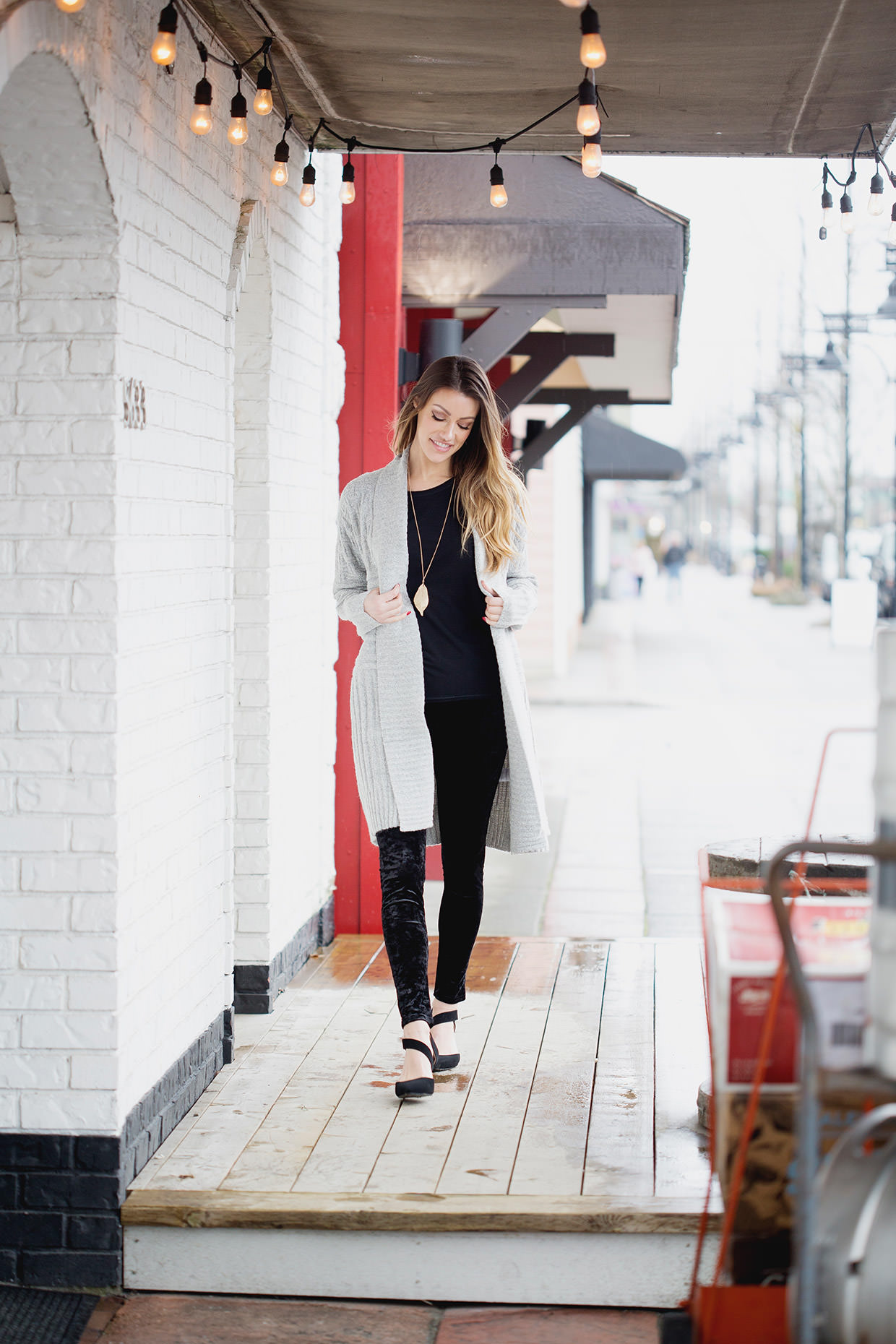 How to Wear Crushed Velvet Leggings Two Ways