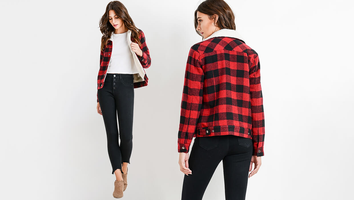 Silver Icing You Be The Buyer: C'est Toi Buffalo Plaid Jacket