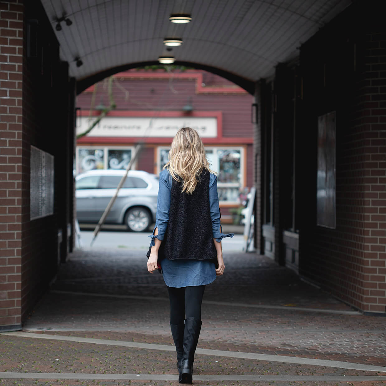 Gorgeous Denim Dress Looks for Winter