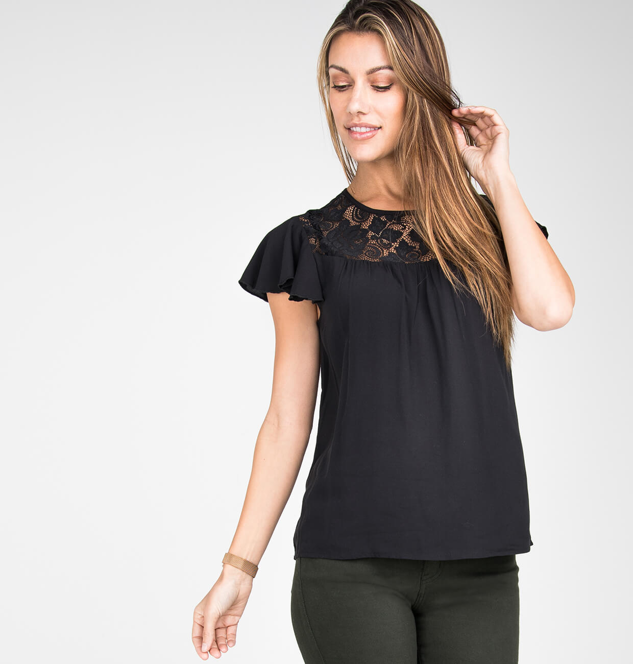 Silver Icing Name It to Win It: Lace Top