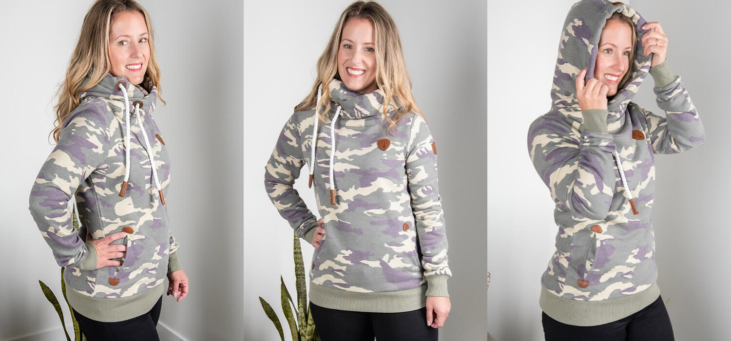 Silver Icing Camo Wanakome Hoodie