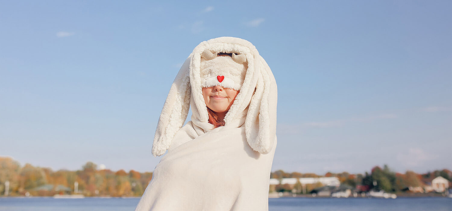 Silver Icing Bunny Blanket