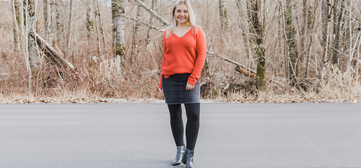 Silver Icing Denim Skirt