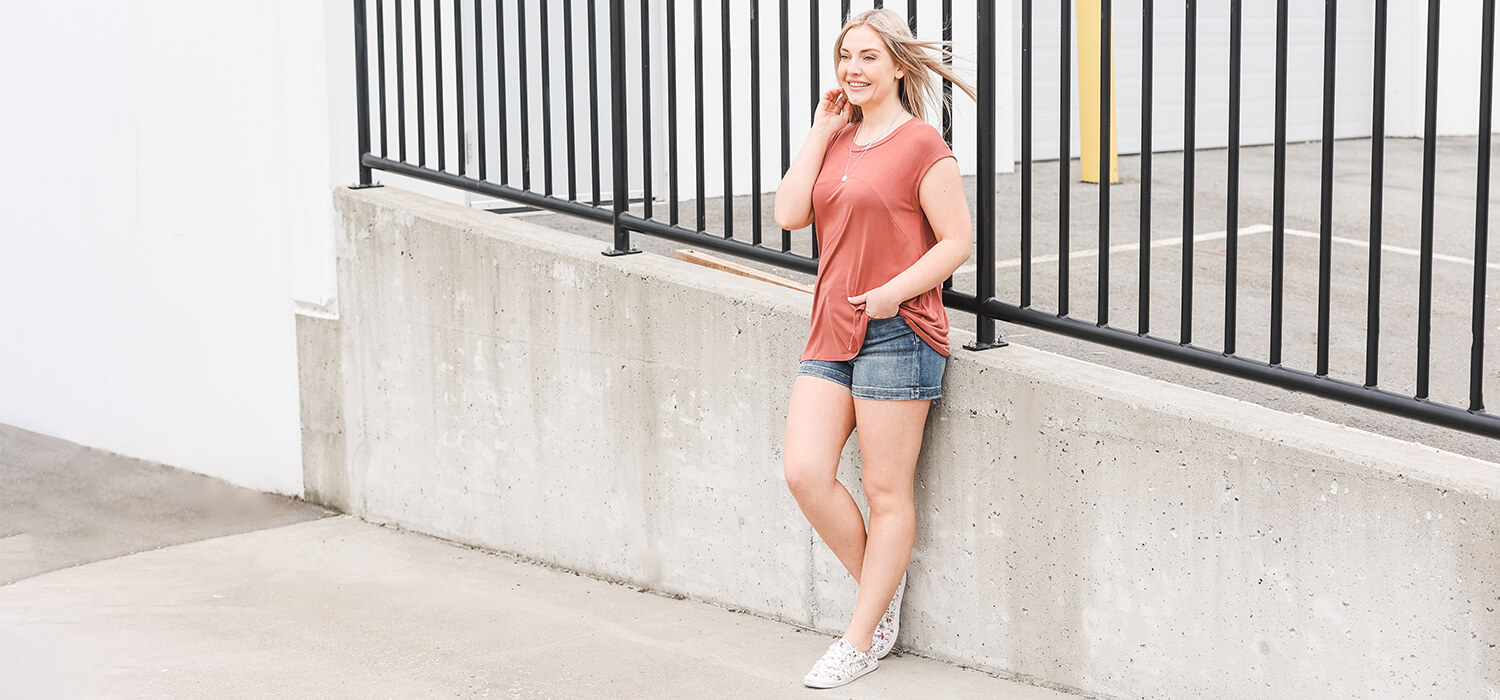 Silver Icing Flowy Tee