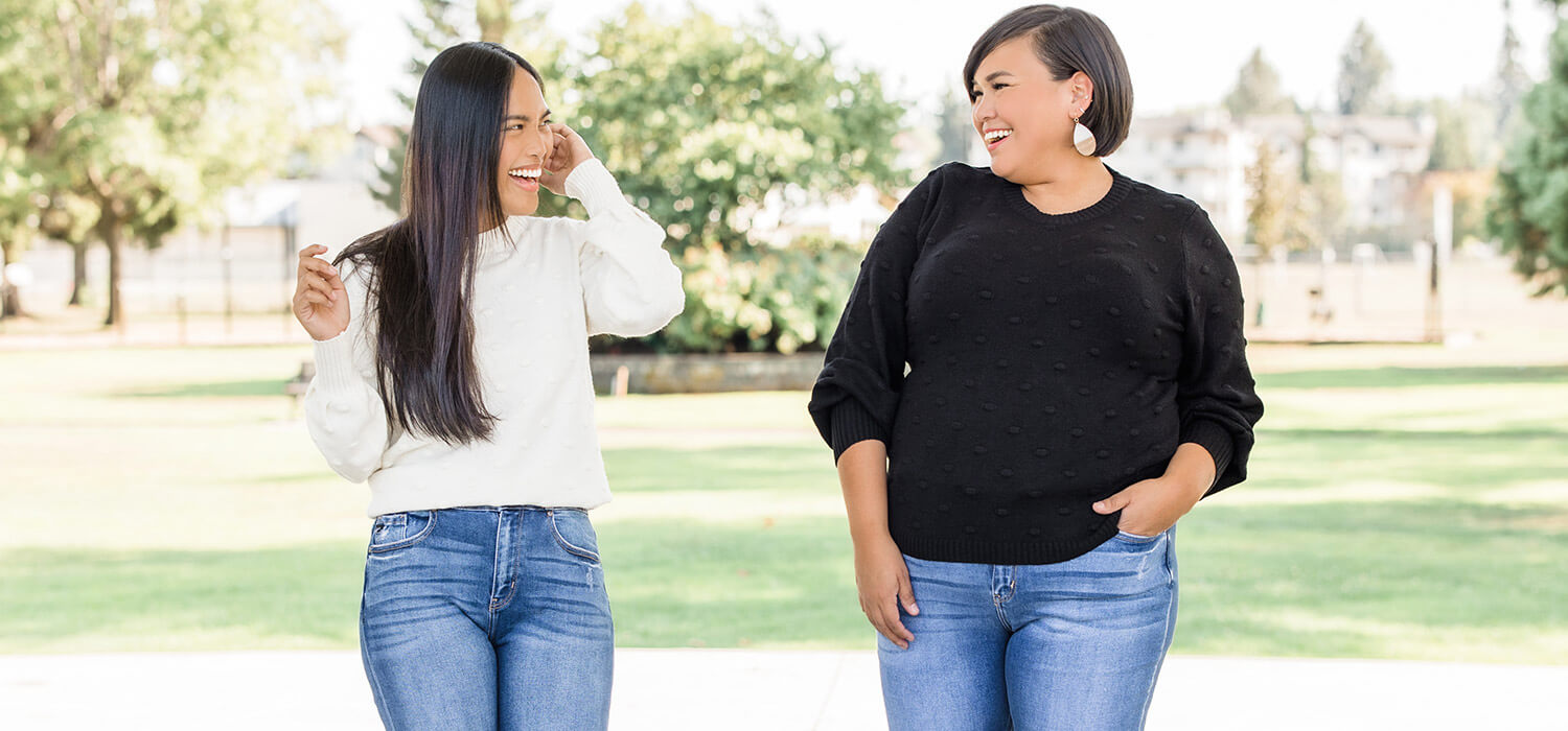 Silver Icing Dot Sweater