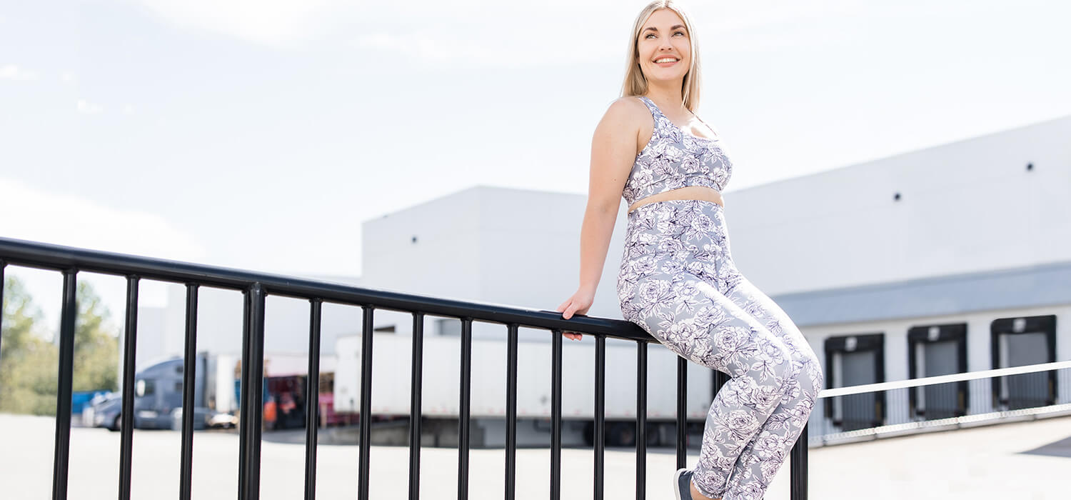 Floral Leggings  Silver Icing Spotlight