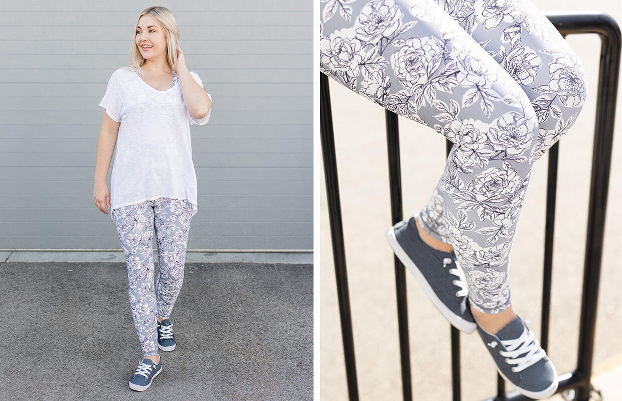 Silver Icing Name It to Win Spotlight: Floral Leggings