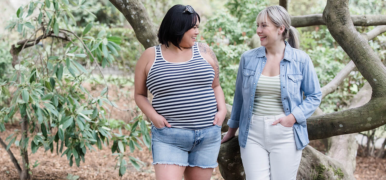 Silver Icing Striped Tank