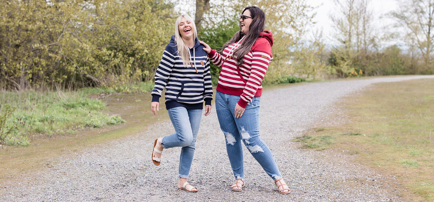 Striped Wanakome Hoodies
