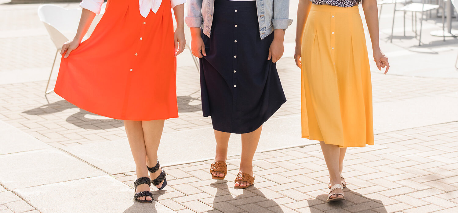 Silver Icing Midi Skirt