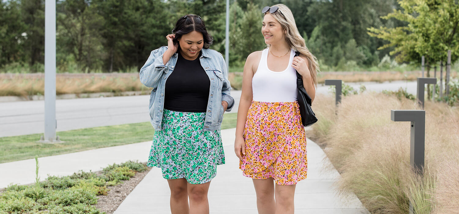 Floral Wrap Skirt