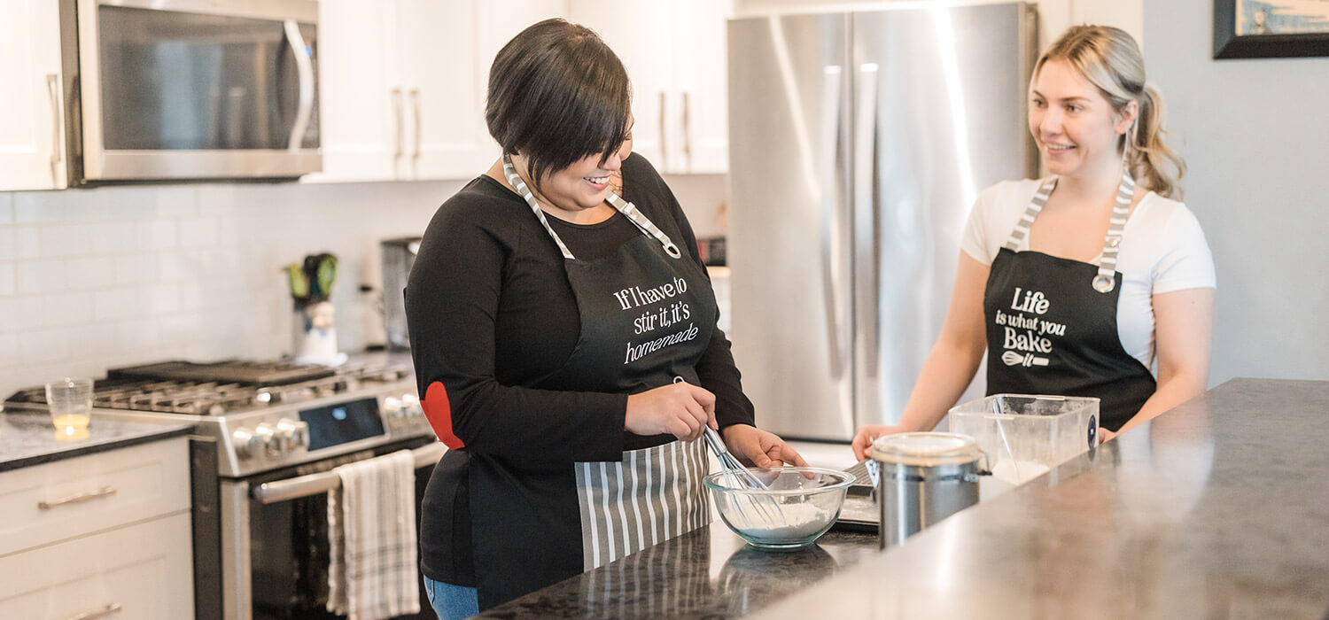 Silver Icing Aprons