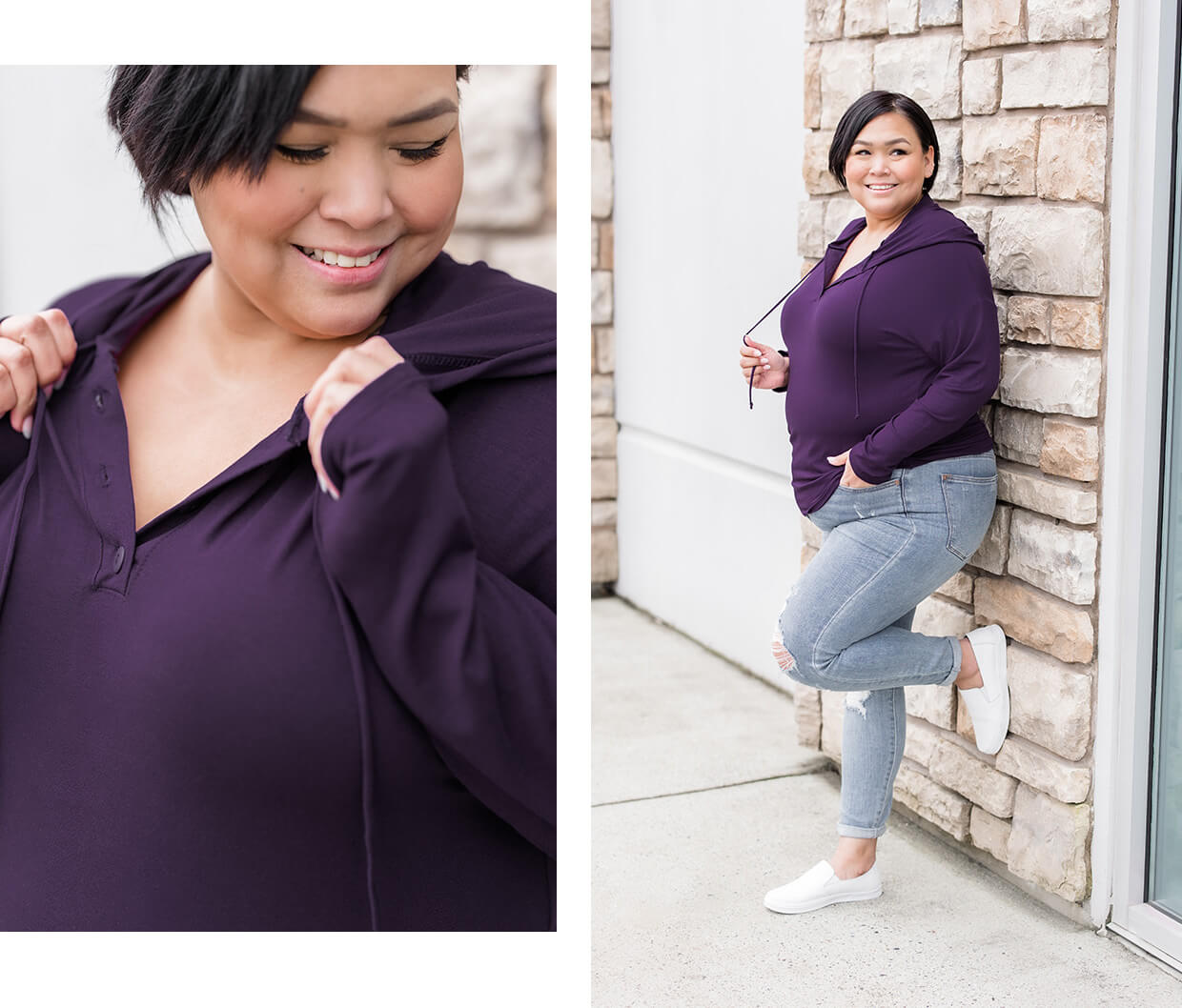 Silver Icing Name It to Win It Spotlight: Pepper & Zoe Hooded Henley Top