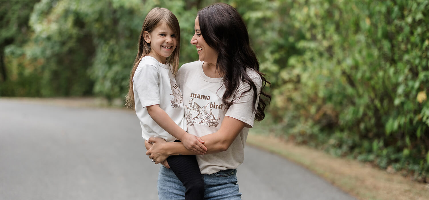 Silver Icing Twinning In Style: Mama Bird & Little Bird Matching Tees!