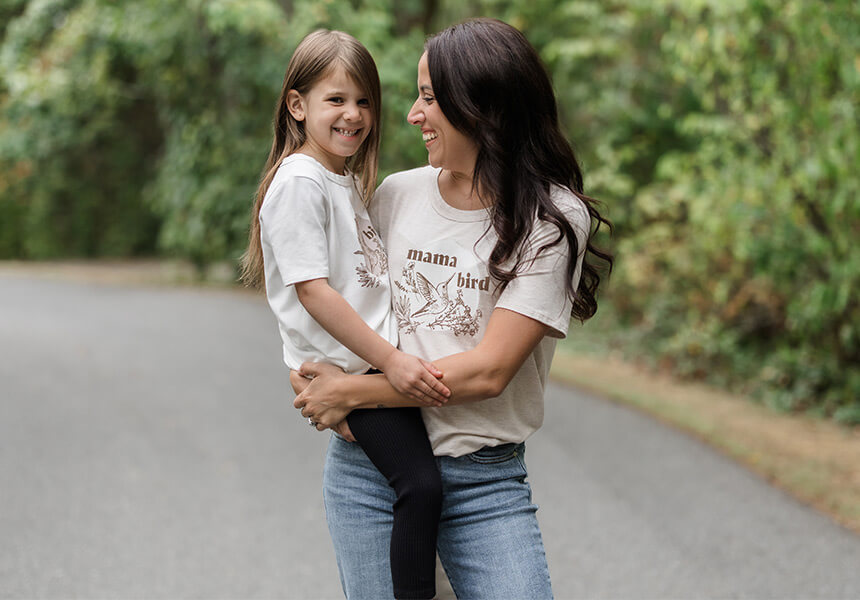 Silver Icing Reveal Sporlight: winning In Style: Mama Bird &amp; Little Bird Matching Tees!