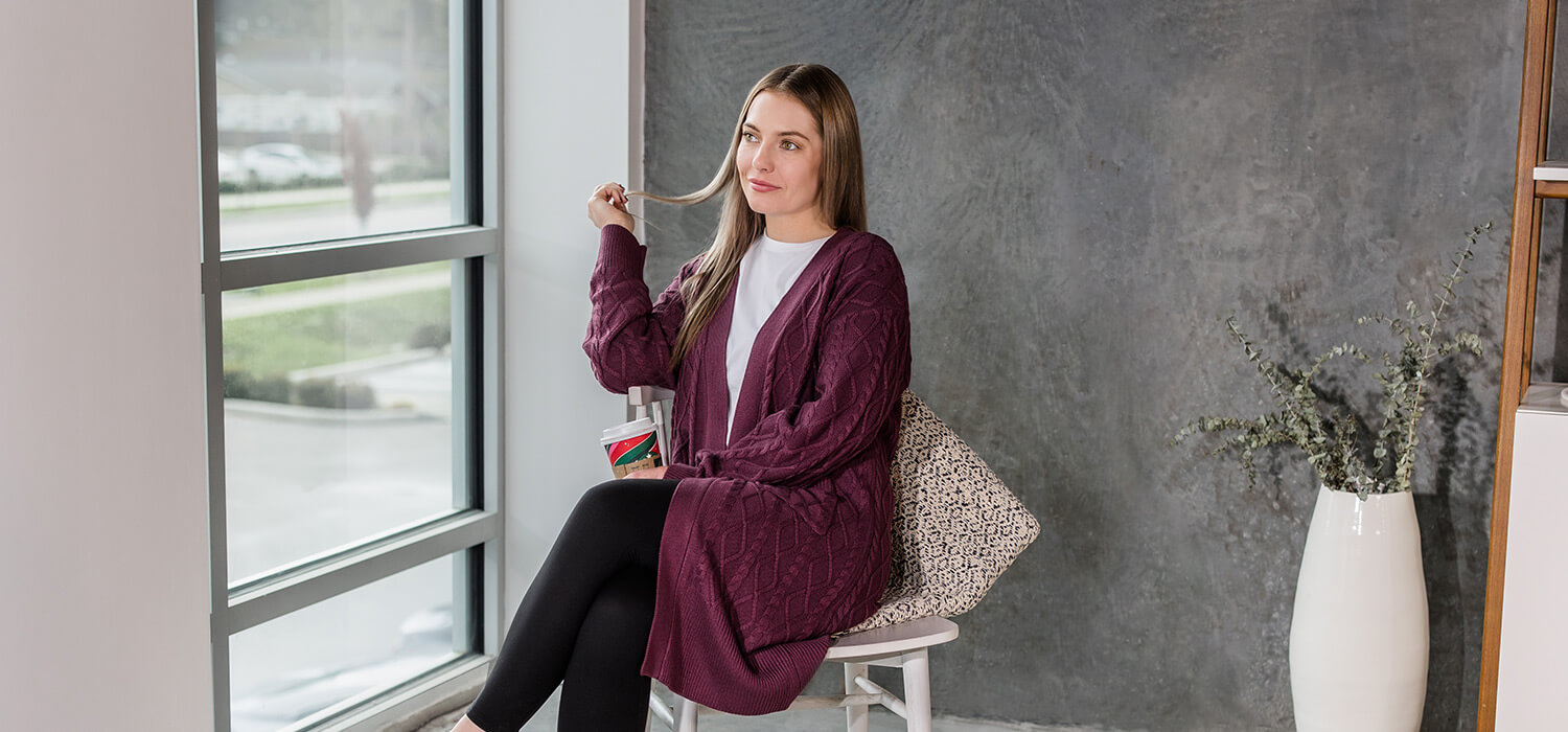 Pepper & Zoe Cable Knit Cardigan