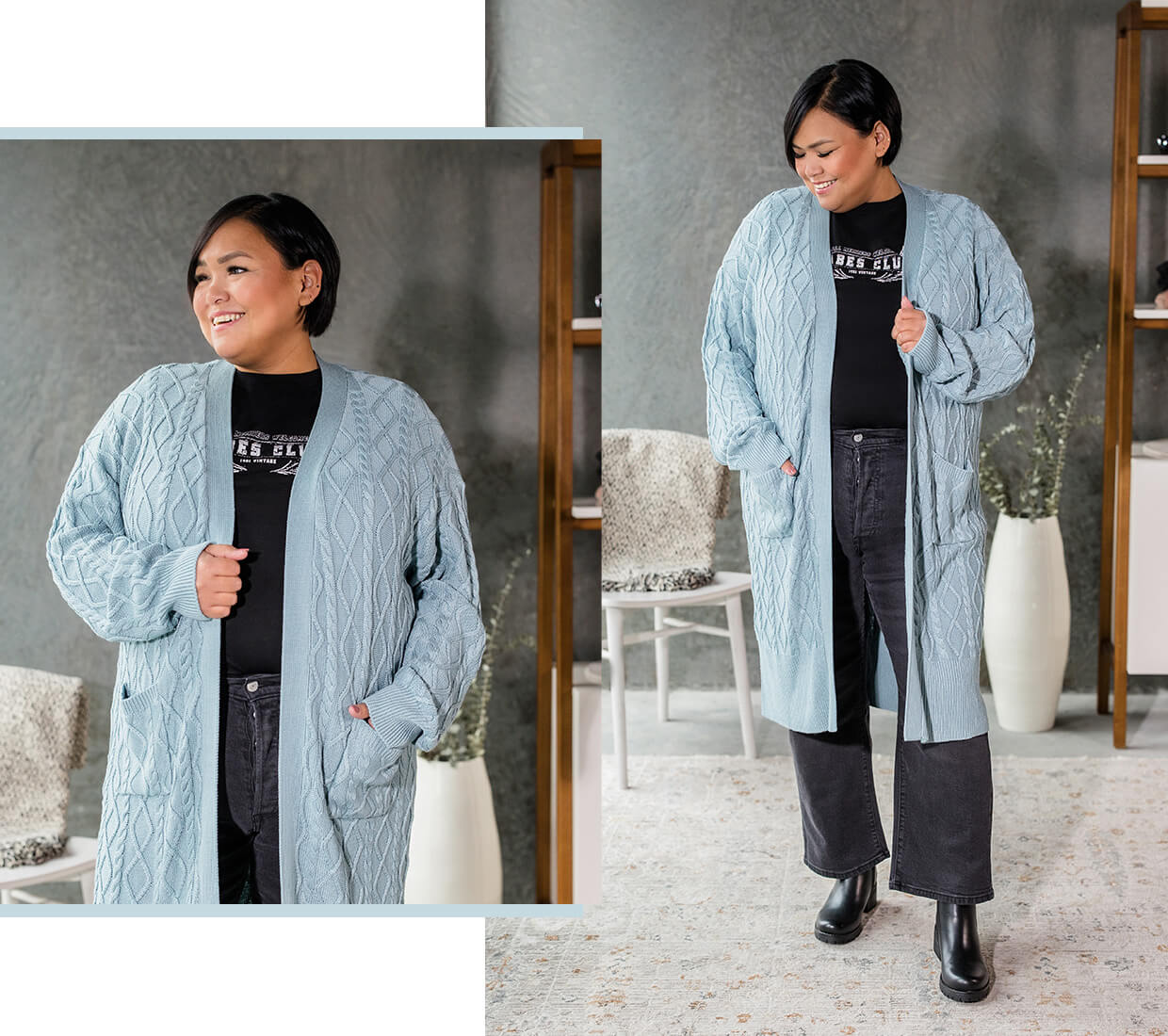 Silver Icing Name It to Win It Spotlight: Pepper & Zoe Cable Knit Cardigan