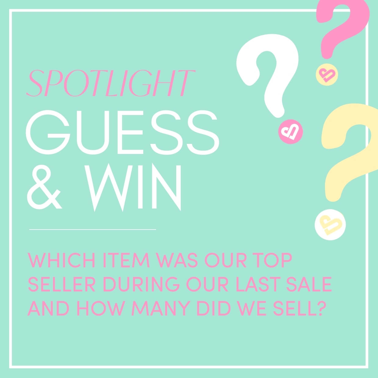 Silver Icing Guess & Win Spotlight: Can You Guess Our Top Seller - and How Many We Sold?