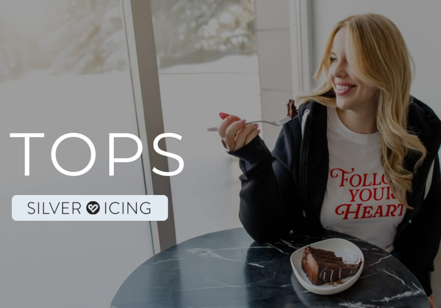 Shop Silver Icing Tops