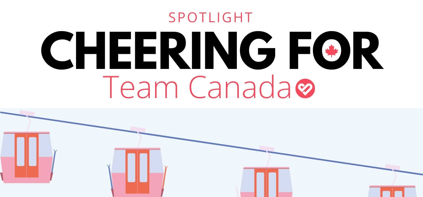 Cheering for Team Canada