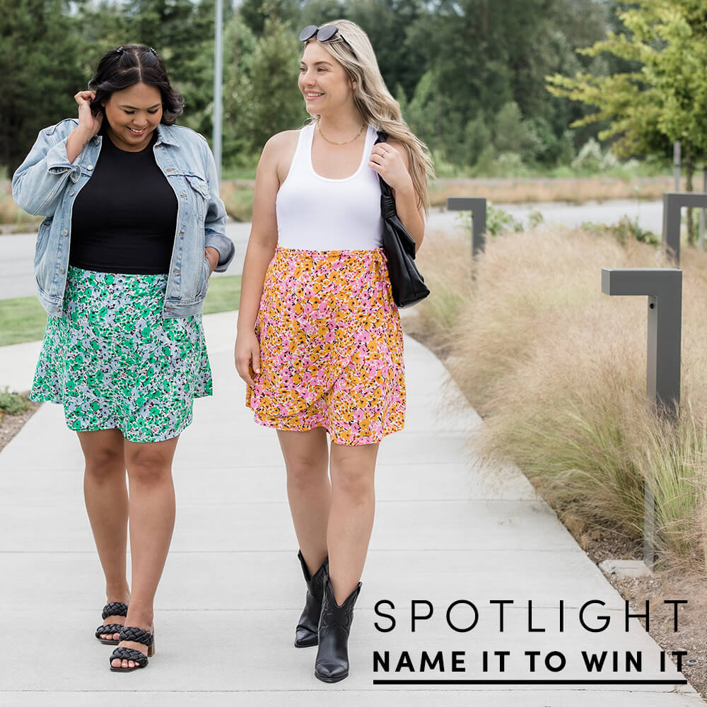 Silver Icing Name It to Win It Spotlight: Floral Wrap Skirt